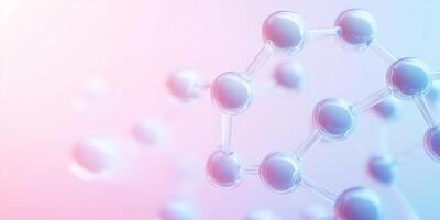 3d rendering of a molecule structure photo