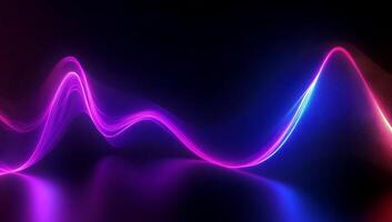 A wave of light is shown in this image photo