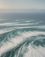 A view of waves in the ocean photo