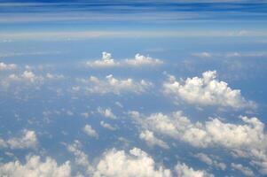 A view of the sky from an airplane photo