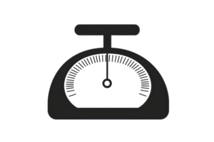 A mechanical scale features a circular dial for weight measurement, showcasing precise readings through a central indicator. png