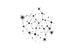 Abstract network sphere composed of interconnected nodes and lines, symbolizing digital communication and global connectivity. png