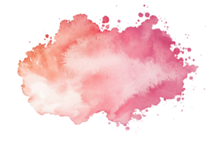 A vibrant pink watercolor splash, ideal for artistic backgrounds, creative designs, and adding a touch of color to any project or presentation. png