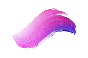 Abstract pink and purple brushstroke on transparent background. symbolizing creativity and design. Perfect for art, design, and color themes. png