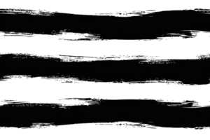 Black paintbrush strokes on a transparent background. perfect for artistic designs or adding texture to creative projects and illustrations. png