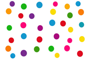 Colorful abstract pattern with vibrant overlapping circles creating a lively, dynamic visual experience. Perfect for backgrounds or designs. png