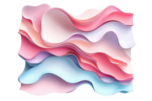 Elegant abstract pattern of flowing pastel colors creating a serene and harmonious visual. Perfect for backgrounds and artistic designs. png