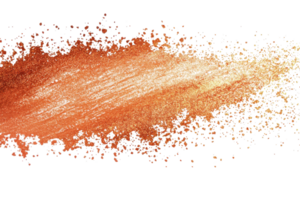 Dynamic orange brushstroke on transparent background. perfect for artistic projects, design inspiration, and creative visual concepts. png