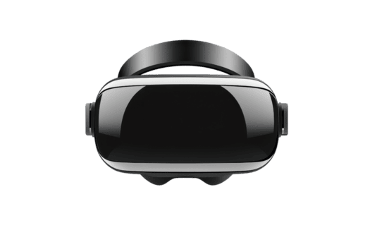 davanti Visualizza di un' moderno virtuale la realtà cuffia isolato su un' trasparente sfondo. Perfetto per Tech e innovazione immagini. png