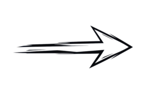 Sleek black arrow icon pointing right, symbolizing direction, progress, and forward movement. Ideal for digital design and web interface. png
