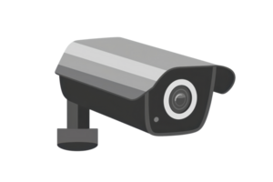 illustration of a sleek, modern security camera for use in surveillance and monitoring systems, symbolizing safety and technology. png