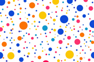 Vibrant abstract background with colorful overlapping circles on black canvas, ideal for creative projects, web design, or digital art themes. png