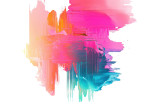 Vibrant abstract art piece with bold colors blending seamlessly, creating a dynamic and energetic visual experience. Perfect for modern decor. png