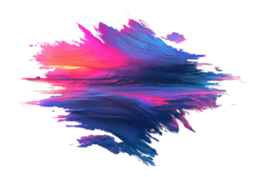 Vibrant abstract digital art with dynamic brushstrokes blending pink and blue hues, creating a stunning visual effect. Perfect for creative projects. png