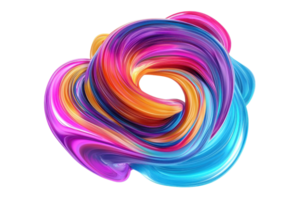 Vibrant abstract swirl of colors blending harmoniously, creating a dynamic and energetic visual experience. Perfect for creative designs. png