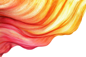 Vibrant abstract painting with flowing red, orange, and yellow swirls, creating an energetic and dynamic artistic expression. png