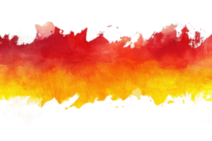 Vibrant watercolor gradient of warm tones, blending seamlessly from red to yellow, creating a vivid and dynamic artistic background. png