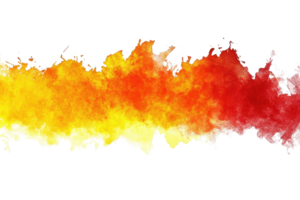 Vibrant watercolor splash blending shades of red, orange, and yellow, creating an abstract artistic background full of energy and warmth. png