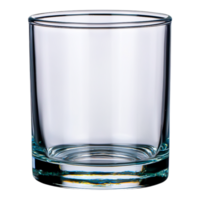 klar Glas Becher leeren auf ein Weiß Hintergrund zum Getränke Anzeige png