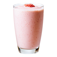 Refreshing Raspberry Smoothie in Clear Glass with Bright Colors png