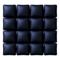 Dark Textured Square Cushions in a Patterned Grid Arrangement png