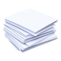 Stack of Blank White Paper Sheets for Office or Personal Use png