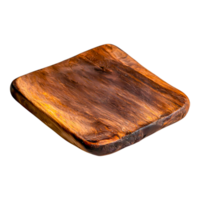Rustic Wooden Plate for Serving Food and Culinary Presentation png