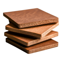 Close-Up View of Wooden Samples on a Reflective Surface png