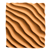 Wavy Patterns on Sand Surface in Golden Brown Color png