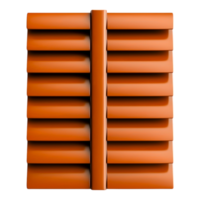 Castanho horizontal de madeira persianas com retangular ripas e textura png