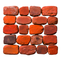 Textured Red Brick Wall Displaying Rustic Architectural Design png