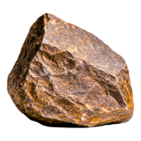 Natural Brown Rock with Rough Texture Set Against png