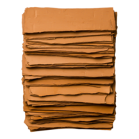 Stack of Brown Textured Papers for Creative Design and Crafting Projects png