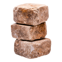 Three Natural Stone Blocks Stacked on Each Other for Texture Display png