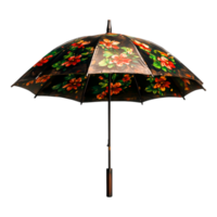 Beautiful Floral Umbrella with Bright Flower Pattern for Rainy Days png