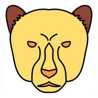 Leopard and forest icon concept vector