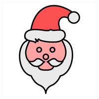 Santa Clause and santa icon concept vector
