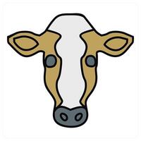 Cow and nature icon concept vector