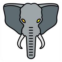 Elephant and forest icon concept vector