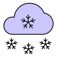Snowflake and ice icon concept vector