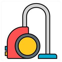 Vaccum Cleaner and clean icon concept vector
