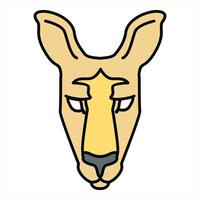 Donkey and forest icon concept vector