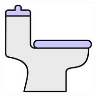 Commode and toilet icon concept vector