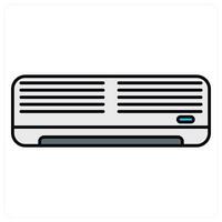 Air Conditioner and cooling system icon concept vector
