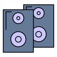 Speaker and sound icon concept vector