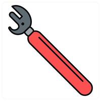 Wrench and fix icon concept vector