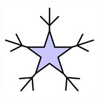 Snowflake and ice icon concept vector