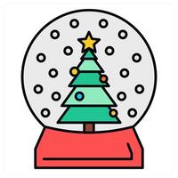 Christmas Tree and tree icon concept vector