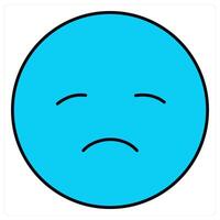 Disappointed and expression icon concept vector