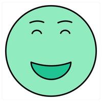 Blush and expression icon concept vector